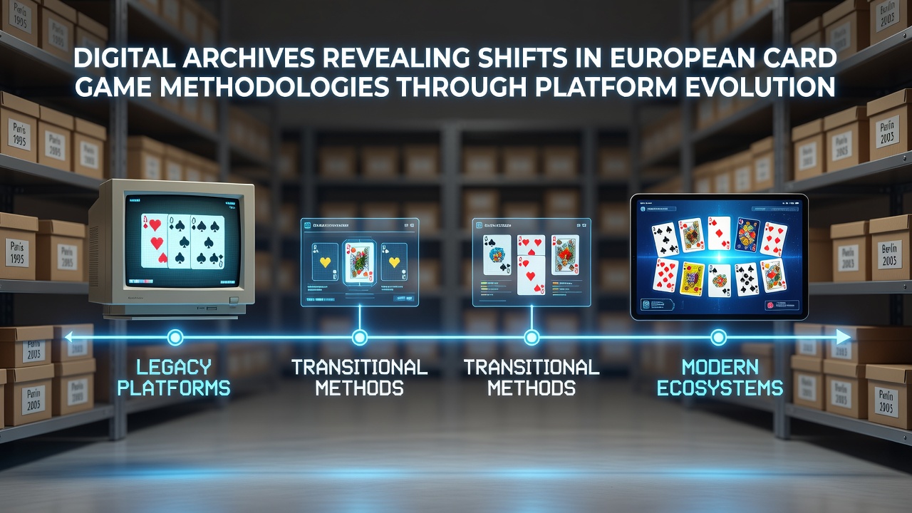 Digitale archieven tonen evolutie van kaartspelstrategieën in Europa via online platforms