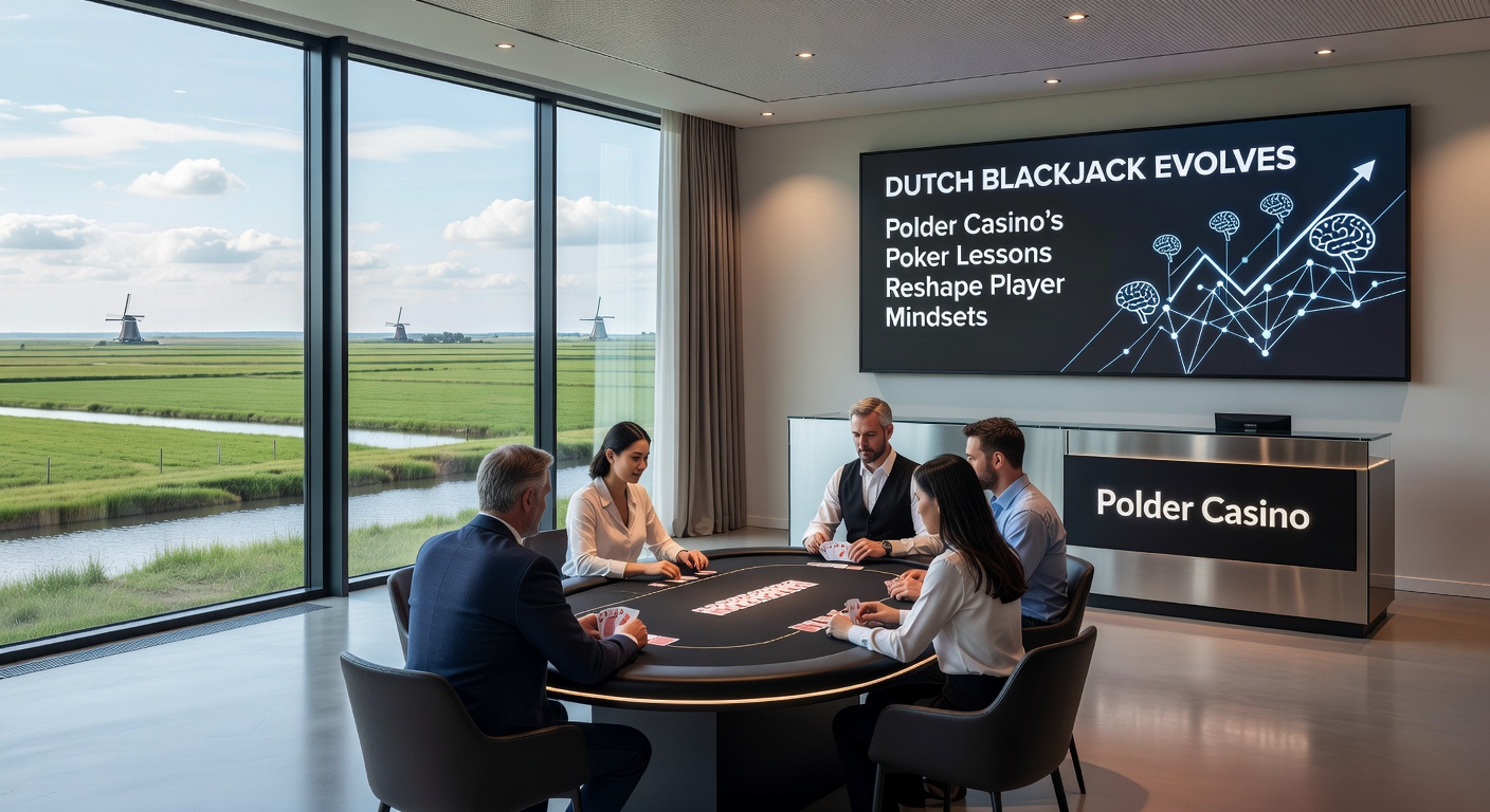 Nederlandse blackjackspelers analyseren kaarten aan een tafel met pokerinvloeden, zichtbaar in strategische blikken en chipsstapel
