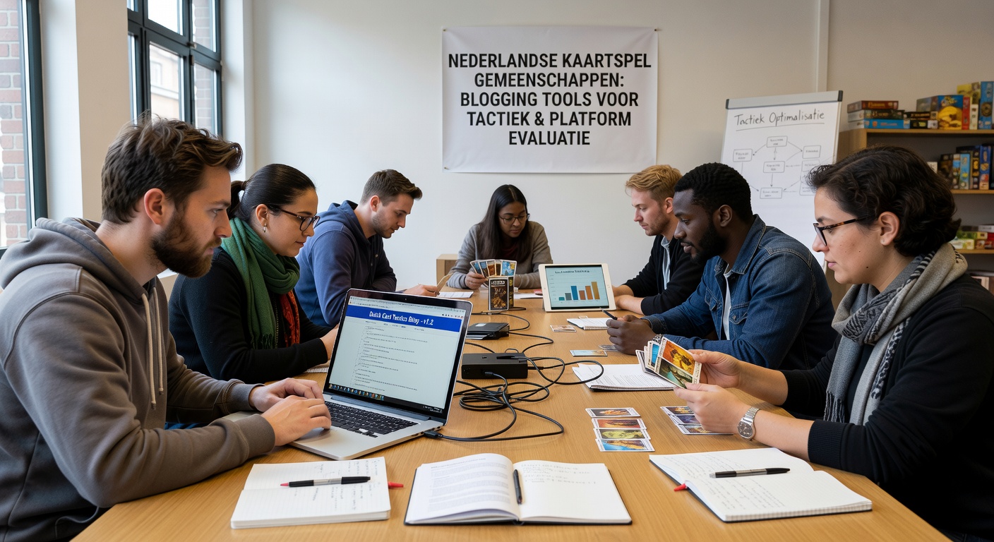 Nederlandse kaartspelgemeenschappen die vroege blogging tools gebruiken om tactieken te delen en platforms te evalueren