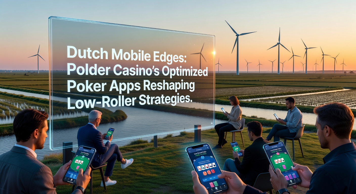 Mobiele pokerinterface van Polder Casino met low-roller tafels zichtbaar op een smartphone-scherm, typisch voor Nederlandse spelers