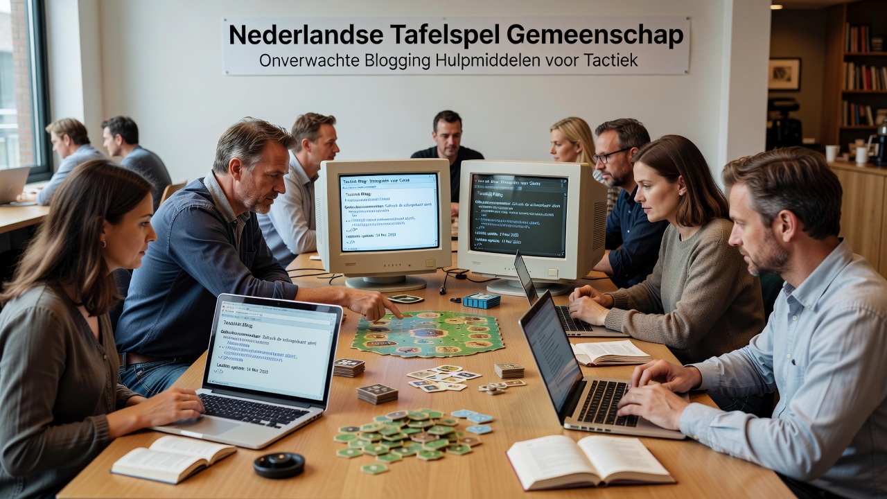 Nederlandse tafelspelgemeenschappen die vroege blogtools gebruiken voor tactiekdeling