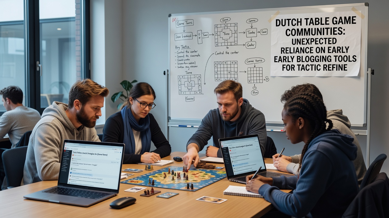 Archiefbeelden van vroege Nederlandse blogs over tafelspel tactieken