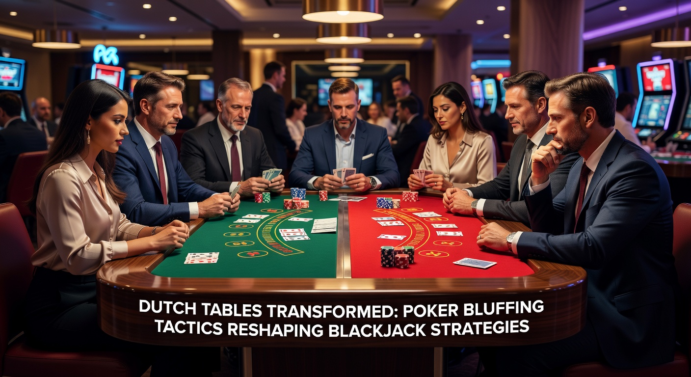Nederlandse casinotafels waar poker- en blackjackspelers strategieën uitwisselen, met kaarten en fiches in beweging