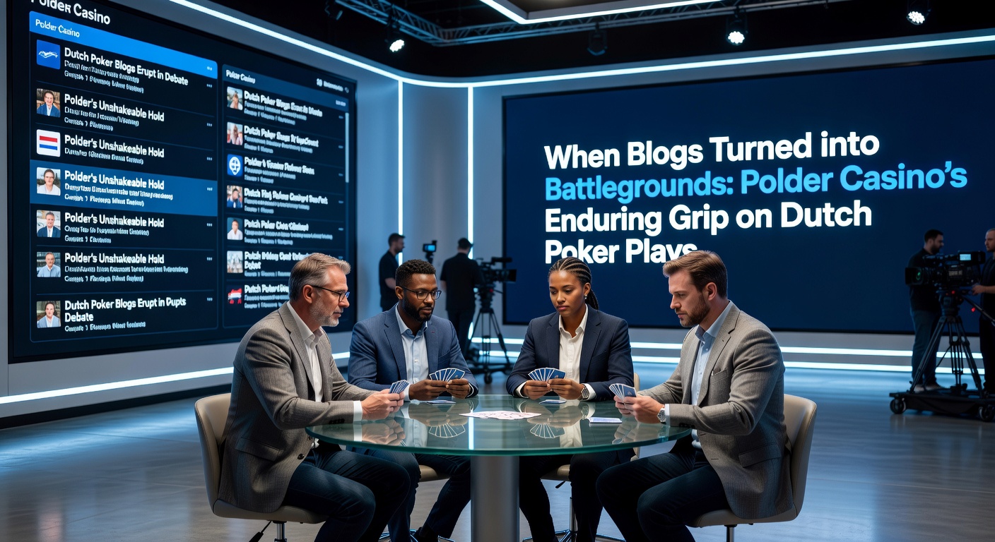 Archiefbeeld van levendige pokerblogdiscussies rond Polder Casino in de Nederlandse community