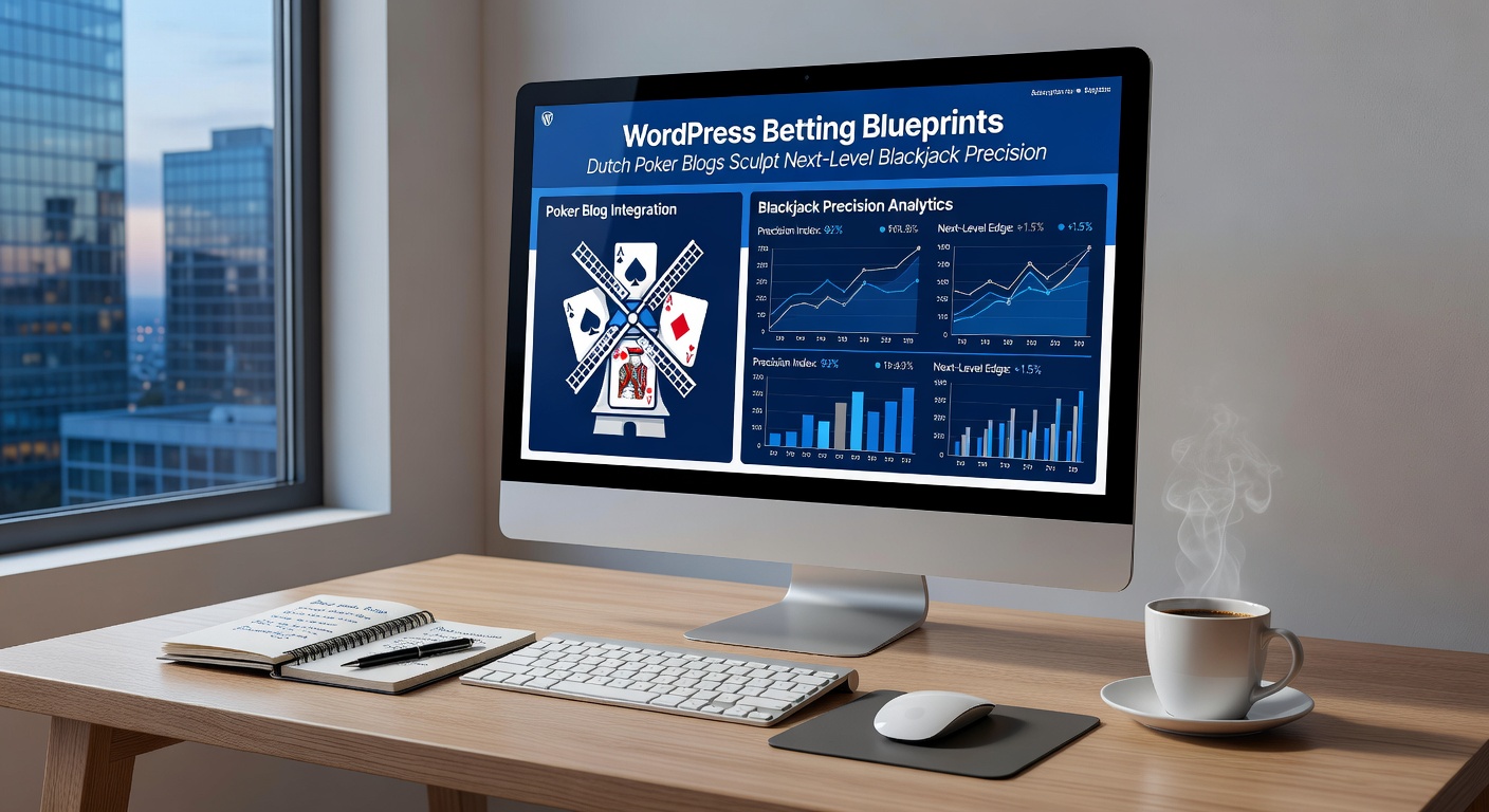 Grafiek op een WordPress pokerblog die poker ranges visualiseert en toont hoe ze blackjack beslissingsbomen beïnvloeden, met Nederlandse vlag en casino icons